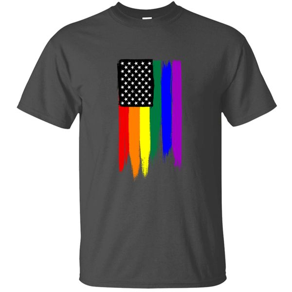 

letters designing lgbtq painted stars and stripes tshirt humor print homme round neck comical t shirts tee top