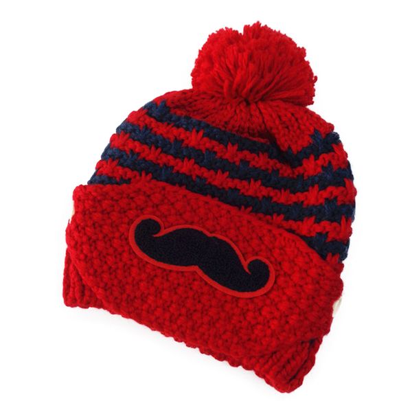 

beanie/skull caps women knitted cap fashion winter ladies color matching outdoor keep warm wool hat windproof ear protectors tg0238, Blue;gray