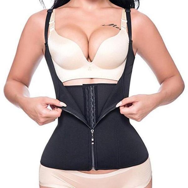 

corset cincher belt women women's women shapewear 3xl blue vest slimming zipper, Black;gray