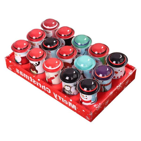 

christmas large capacity candy tin box iron storage can children gift boxes
