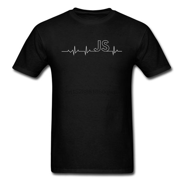 

js javascript heartbeat программисты дешевые tshirt coder компьютер javascript чистый хлопок модельеров мужская тенниска печати