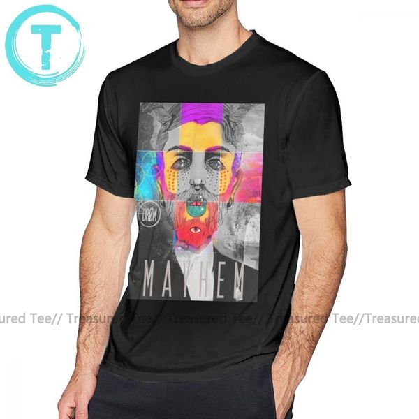 

mayhem t shirt psychedelic mayhem t-shirt fashion funny tee shirt cotton mens short sleeve plus size print tshirt