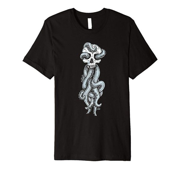 

summer 2019 short sleeve plus size mens tentaskull dark mark cthulhu shirt t-shirt