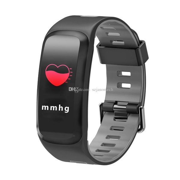 

f4 smart bracelet watch band color screen fitness tracker blood pressure heart rate monitor thermometer pedometer wristband for android ios