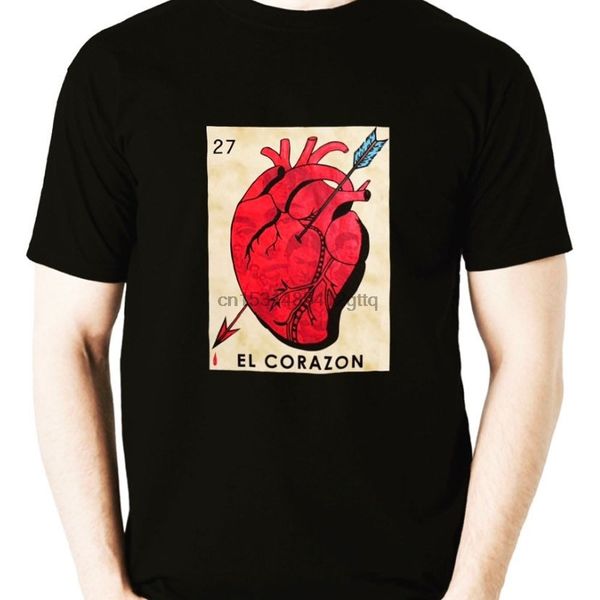 

mexican loteria theme shirt el corazon