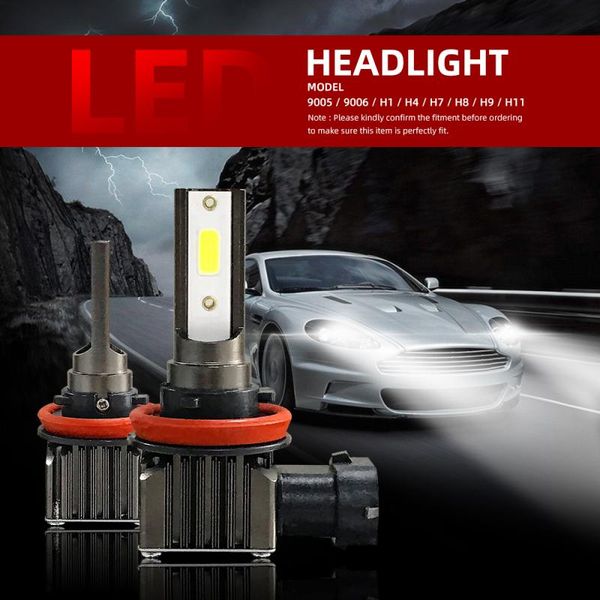 

universal 2pcs 12000lm led car headlamp light h1 h4 h7 h8 h9 h11 9005 9006 60w 6000k ip68 waterproof automobile bulb