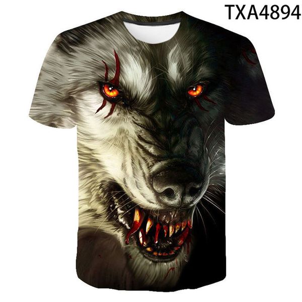 

animal wolf boy girl printed summer cool 3d print shirts anime hippie hentai men clothing