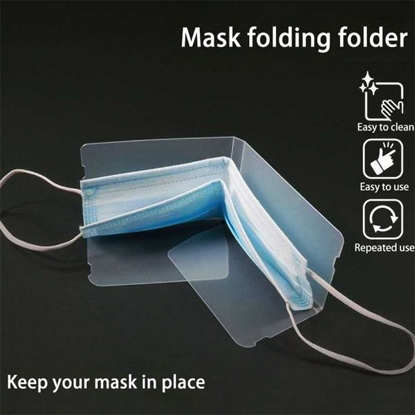 

foldable disposable dust box keeper holder pm2.5 mouth face mask storage clip cartoon accessories ljja3892