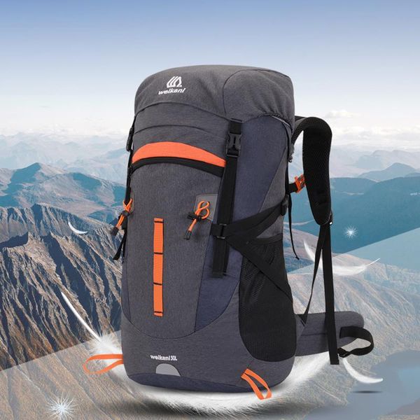 

50l открытый спорт рюкзак водонепроницаемый большой емкости спорт vest ultralight велоспорт мешок дышащие беговая спорт скалолазание сумка