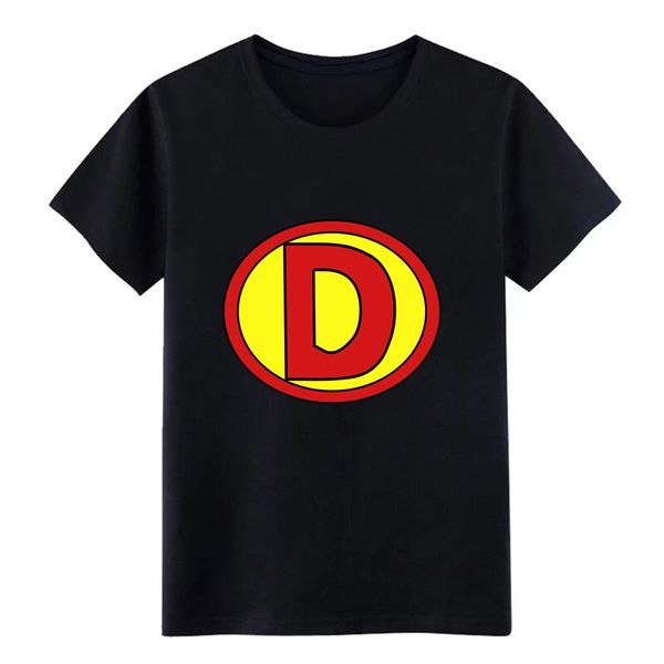 

super hero heroine initials d t shirt men design cotton s-xxxl novelty graphic building spring letter tshirt