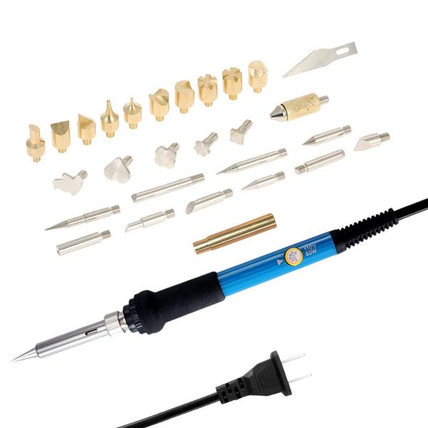 

35pcs portable carving pyrography tool multi-function internal heating tempreture adjuatable multiple sizes &specifications head