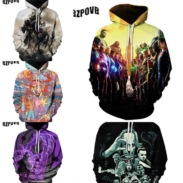 

2020 new 3d printed and wo couple hooded 2020 new 3d anime printed anime men and women couple hooded hoodie hoodie hoodie 4im3c, Black