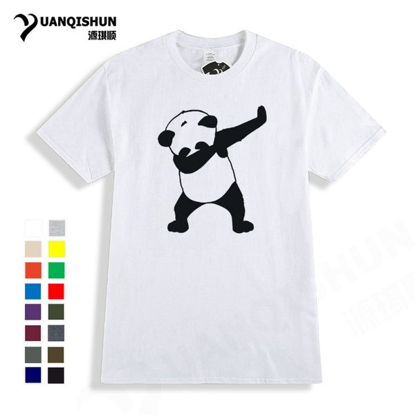 

2018 летняя мода прилагая панда футболки новые мужчины смешные panda футболки с коротким рукавом топы хип-хоп tee чудесный top unisex