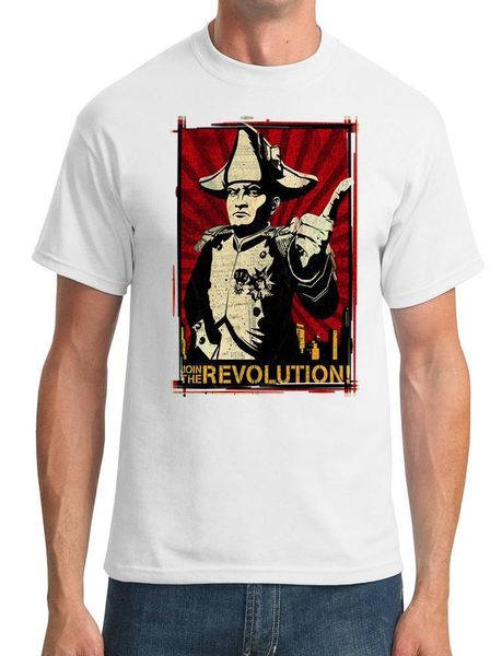 

хлопок мужчина футболка классической 2019 o шея streetwear hip hop tops наполеона - join the revolution марка одежда тенниска