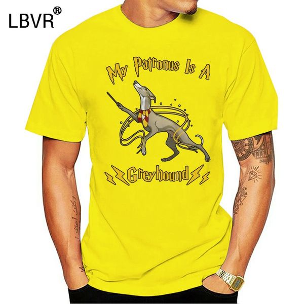 

my patronus is a greyhound tshirt black men cotton made in usa tee shirt