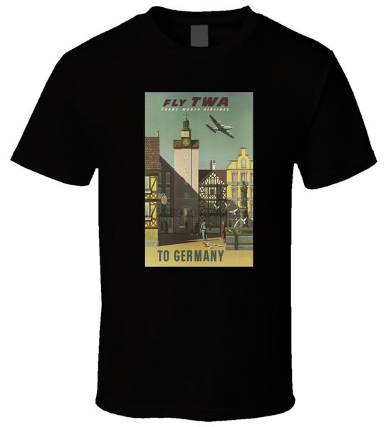 

twa airlines vintage poster 1 shirt