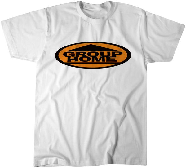 

group home promo t-shirt - classic hip-hop - gang starr quality t shirts men printing short sleeve o neck t shirt tee