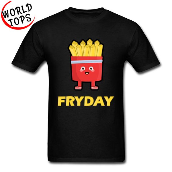 

fryday картофель фри забавный мультфильм футболка для студентов нового способа прибытия свободных топов тиса в продаже лучшего подарок comic