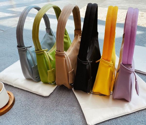

2023 Luxurys Shoulder Bags Womens Handbags Fashion Baguette Nylon Lady High Quality Designer Underarm Bag With Box, Blue