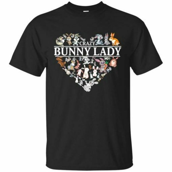 

сумасшедший кролик леди футболки tee m-3xl нас 100% хлопок мужчины одежда trend 2020 tops новый мужской смешной tee shirt