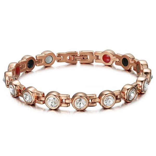 

magnetic crystal bracelets & bangles rhinestone jewelry women accessories healthy bio energy hologram germanium bracelets, Golden;silver