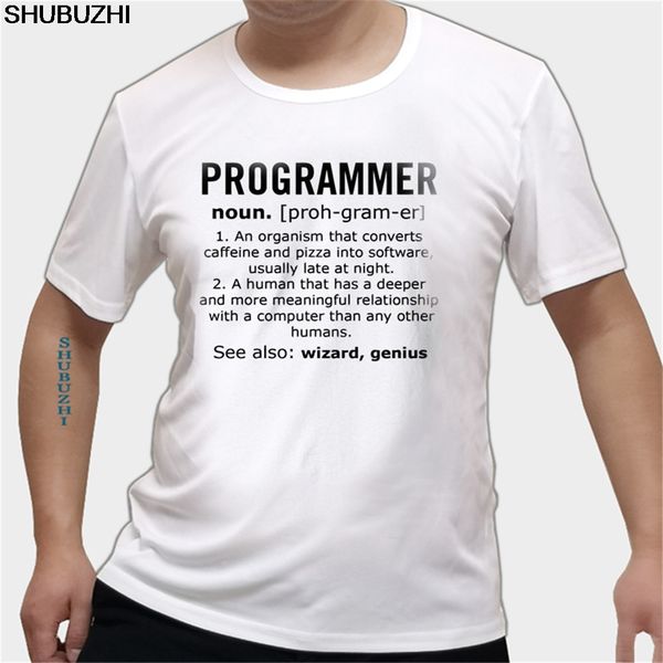 

programmer noun job mens funny t shirt christmas gift t-shirt humour short sleeves new fashion t-shirt men clothing euro size