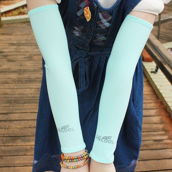 

summer sun-resistant gloves cuff arm sleeve long short driving fishing cycling men and women thin viscose, Black;gray