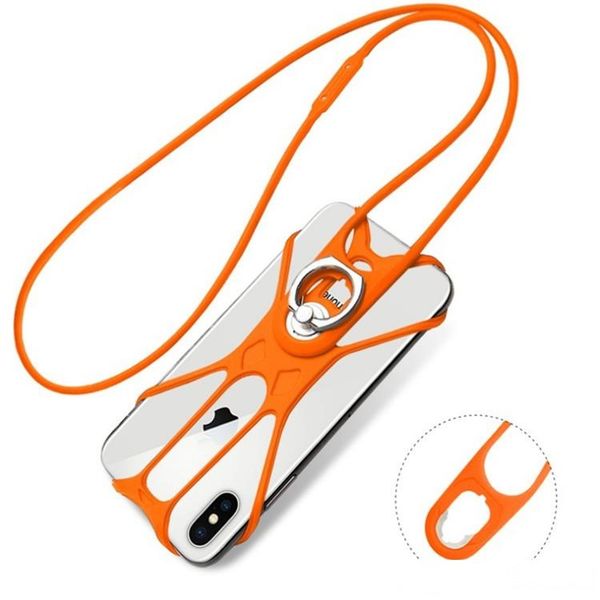 

2020 new universal silicone lanyard cell phone case cover holder sling necklace wrist strap