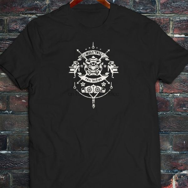 

100% cotton brand new muay thai boxinger fighter combat sporter samurai mens black t-shirt summer tee shirt