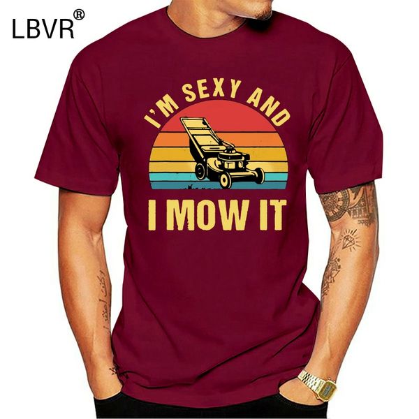 

i'm and i mow it lawn mowing landscapers black t-shirt s-3xl streetwear tee shirt