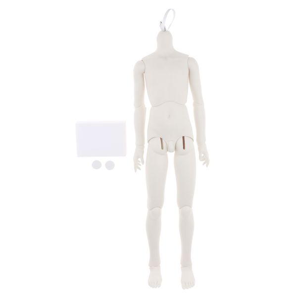 

1/3 bjd uncle doll male boy nude body diy making replacement part white skin