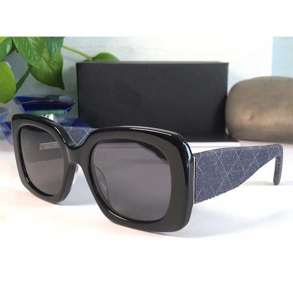 

designer sunglasses retro frames with denim braided temples exquisite workmanship top quality uv400 lens 5406
