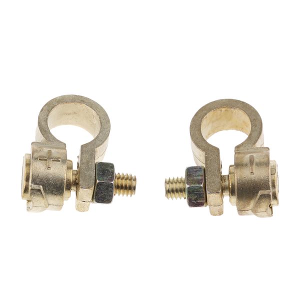 

auto car replacement battery connector holder terminal clamp clips brass
