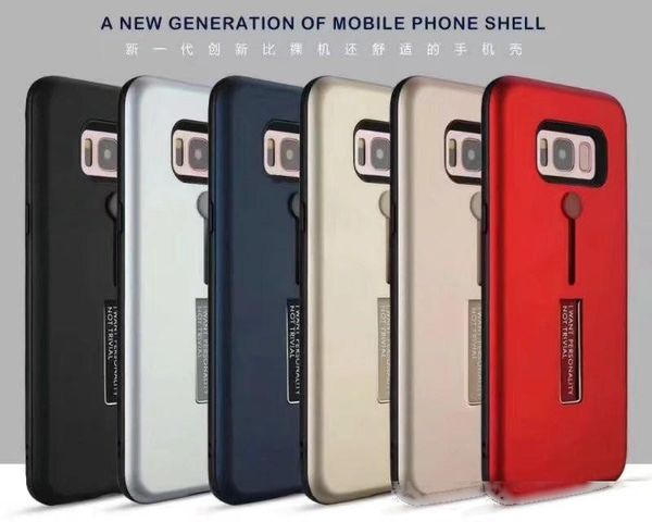 

for s8 2 in 1 case cover pc tpu hard back phone shell with ring kickstand for samsung s8plus s8 s7edge s7