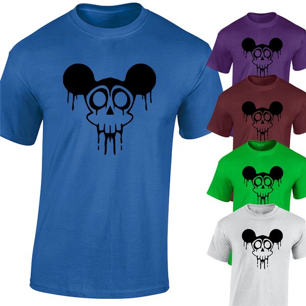 

zombie mouse t-shirt grunge dripping dance rave acid mens - range of colours apparel casualÂ tee shirt