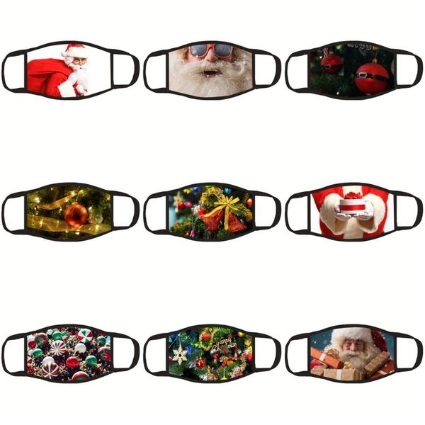 

3d-printed funny face santa claus party mask protective animal print washable reusable design santa claus masks christmas gift