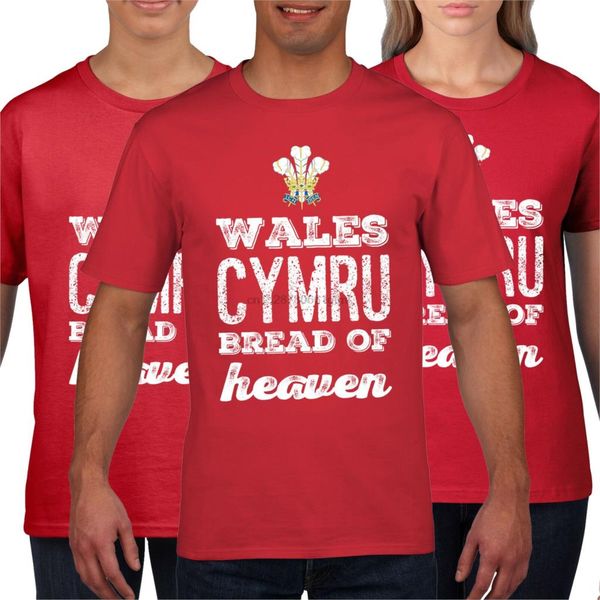 

уэльс cymru хлеб небес регби t shirt перья red top мужские женские мальчиков 851