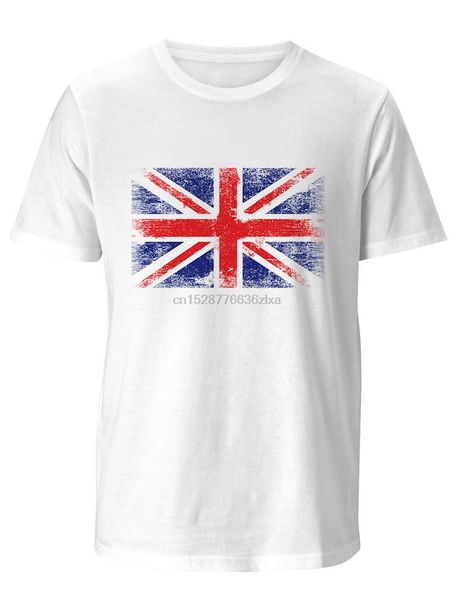 

dj оригинальный t-shirt- vintage union jack flag uk британия мужские спорт тройники