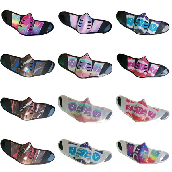 

красочные искусственная кожа маска пыле дышащий маски для лица мода мужчины женщины моющийся рот обложка спорт защитная маска для лица подар, Blue