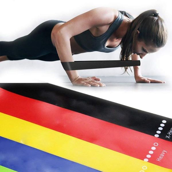

resistance bands 5pcs latex tension band sports elastic pull rope fitness gym workout equipment yoga training unisex