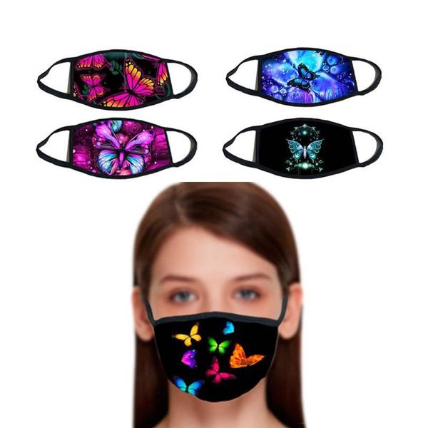 

3d printing with cotton designer face mask reusable butterfly pattern face masks out door sport riding masks fashion 2020 designer mask