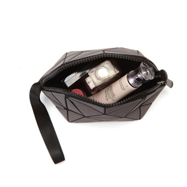 

wholesale reflective geometric cosmetic bag for women