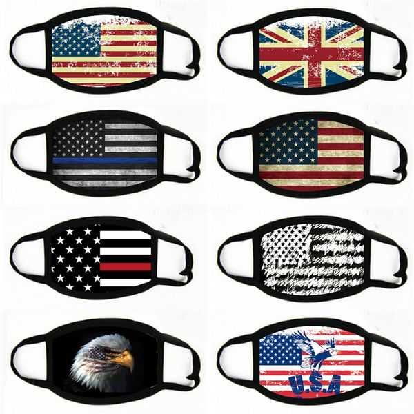 

america national flagscloth face masksstars strips ventilation mascarilla custom washable fashion dustproof 2 2bj c2#731, Black