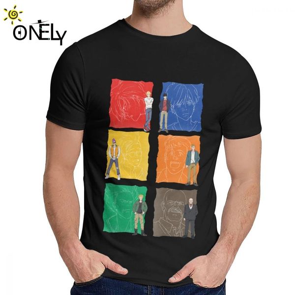 

casual banana fish t-shirt for men awesome great clothes classic round neck