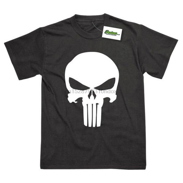 

streetwear short sleeve tees punisher inspired superhero skull fancy dress t shirt hip hop casual clothing