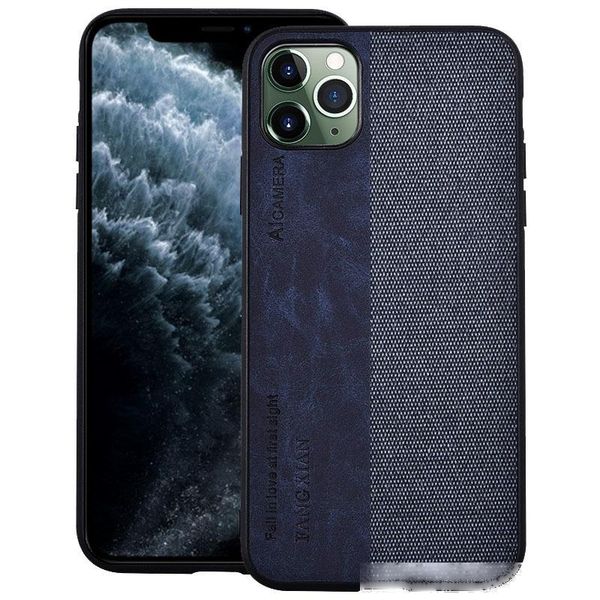 

apple luxury soft silicone edge hard cloth texture protective back cover case for iphone 11 pro max iphone11