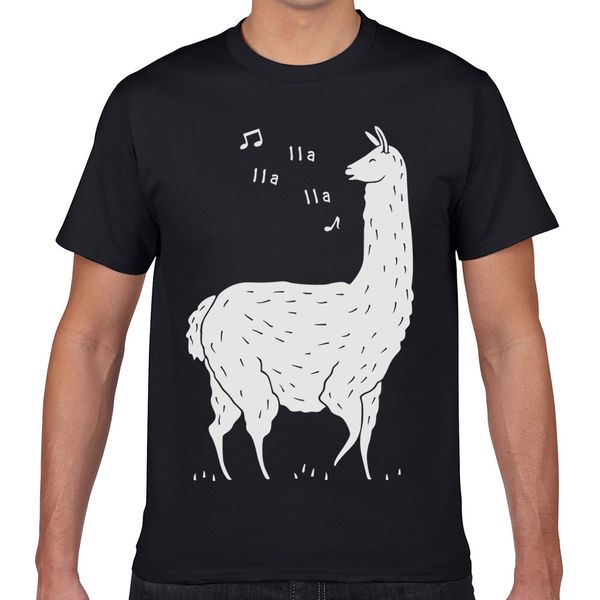 

t shirt men song of the llama summer harajuku geek short male tshirt xxxl