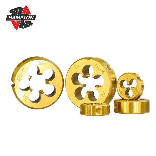 

hampton thread die bsf/bsw 5/32 5/16 5/8 1/4 1/2 right hand screw die titanium coated threading tools