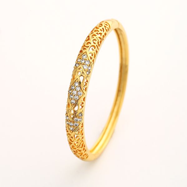 

Fashion High Quality Oval Skeleton Bangles Jewelry Plated Rhinestone bracelets style Starry Sky bracelet for women Luxury Gift