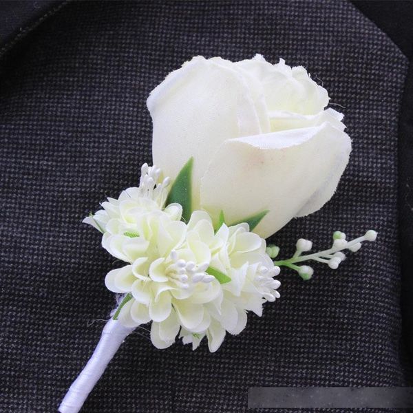 

boutonniere color aavailable groom blue10 flower in wholesale corsage wedding brooch rose accessories pin purple white suit ivory qqds iula